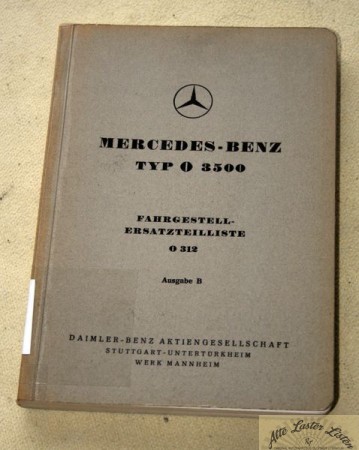 Mercedes O 3500  Bus Fahrgestell