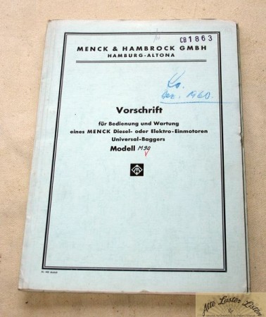 Menck  M 90 , Bedienungsanleitung