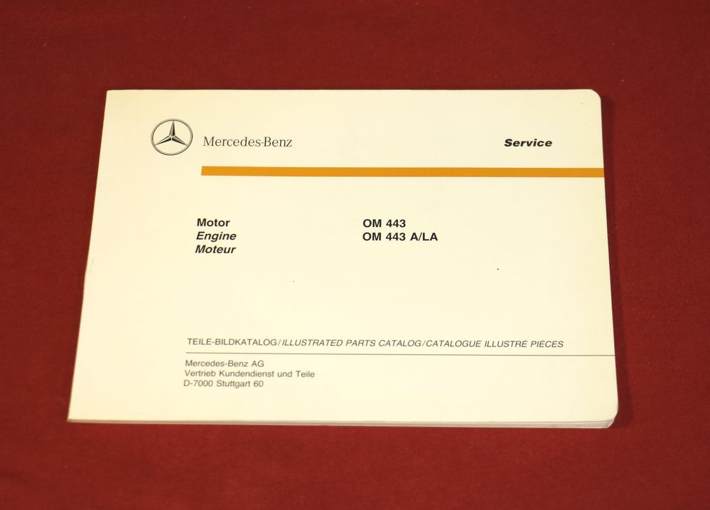 Mercedes Motor OM 443 A, LA  Bild - Ersatzteilliste