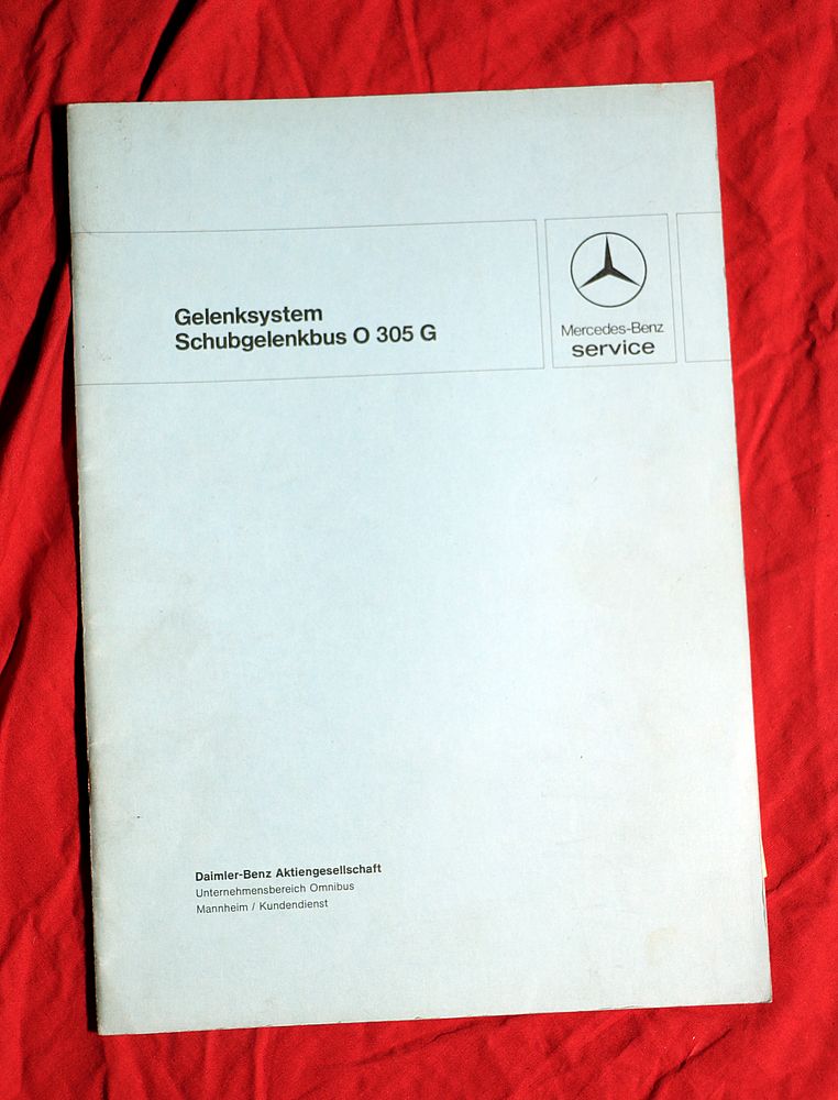 Mercedes O 305 G Service Info  Gelenksystem