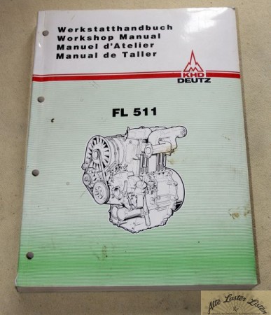 Deutz Motor FL 511 Werkstatthandbuch