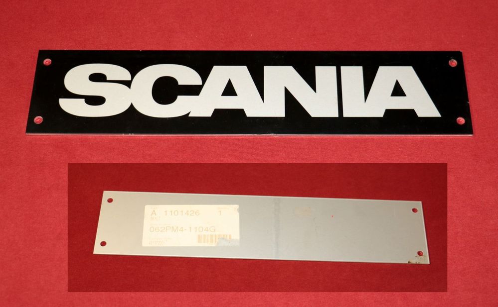 39352-Neu SCANIA , Schild , Emblem, Schriftzug