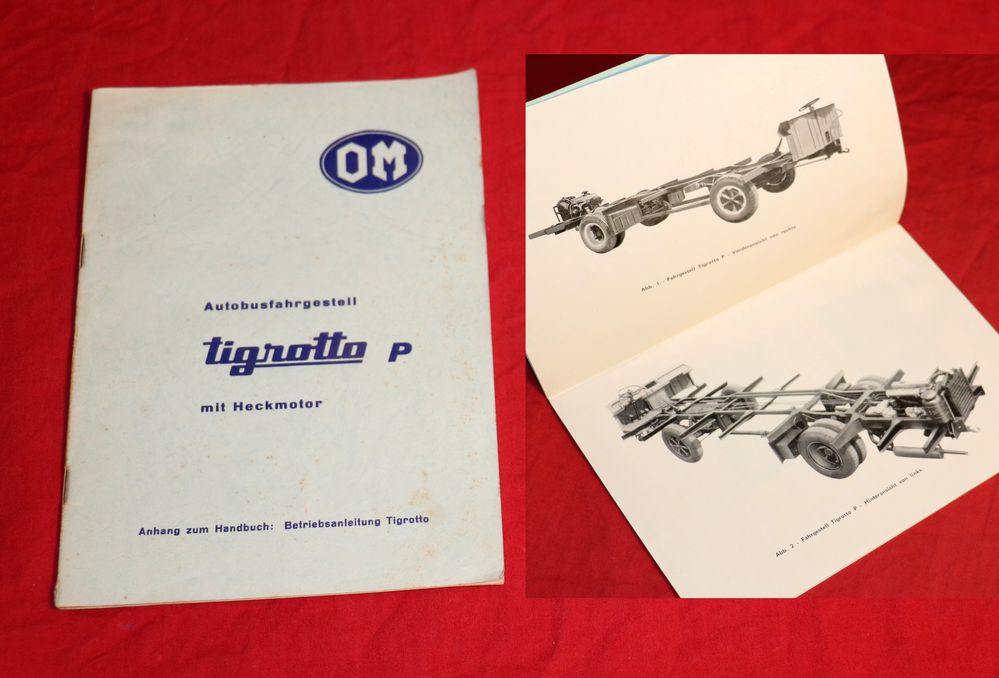 OM Tigrotto P , Bus Fahrgestell mit Heckmotor