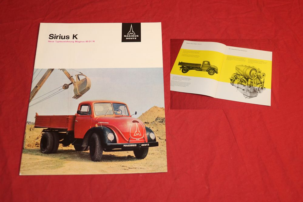Magirus Sirius K , 85 D 7 K Rundhauber LKW Kipper Prospekt
