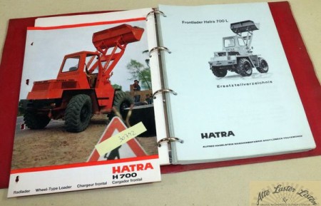 Hatra 700 Radlader , Anleitung u. Ersatzteilliste