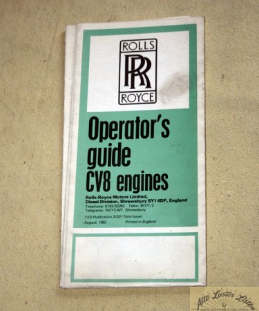 Rolls Royce  CV8 engines
