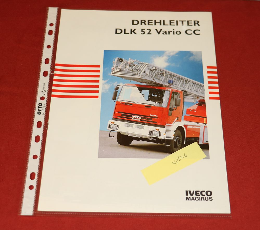 Prospekt Iveco Magirus DLK 52 Vario CC, Drehleiter