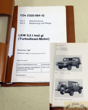 VW Iltis Turbodiesel TDv Teil 12 Bundeswehr  LKW  0,5 t gl