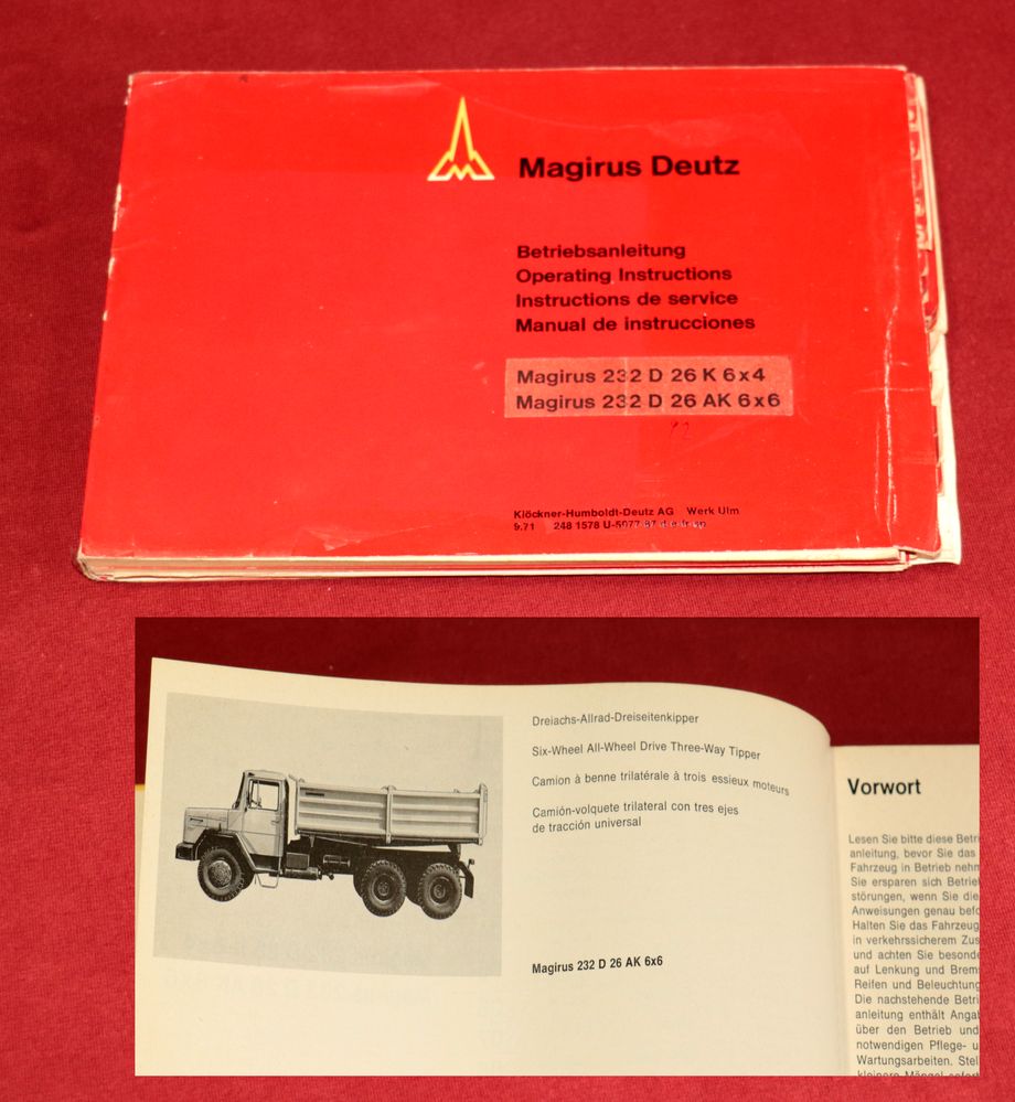 24348 Magirus Deutz 232 D 26 K, AK  6x4 , 6x6