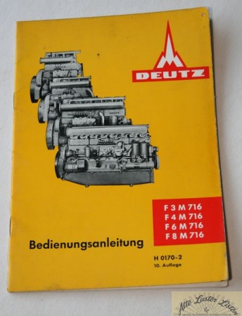 F 3 - 8 M 716 ,  Deutz Motoren