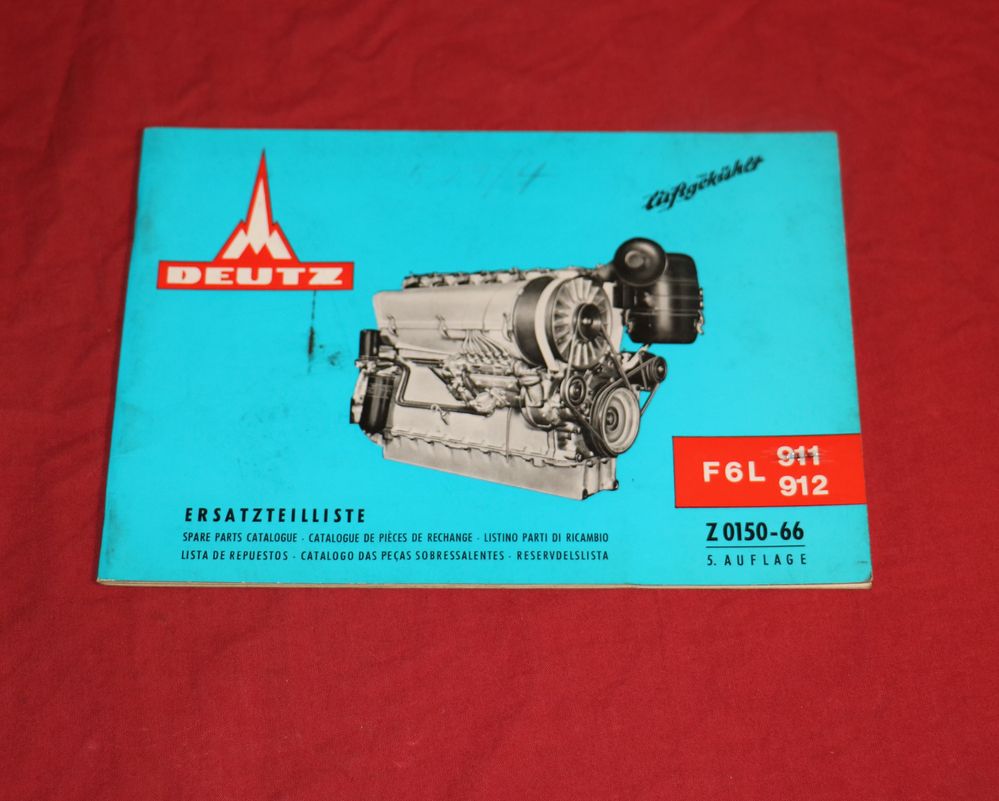 Deutz F 6 L 911, 912 Motor Ersatzteilliste