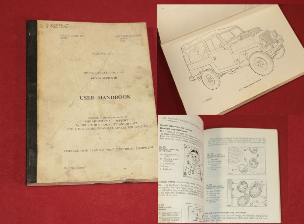 Land Rover Serie III , truck 1/2 ton 4x4 Handbook