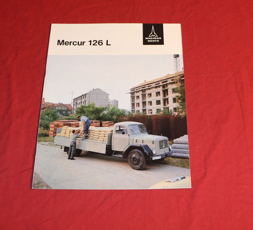 Magirus Mercur 126 L Eckhauber LKW Prospekt 