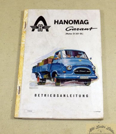 Hanomag  Garant         mit Motor  D 351 GL