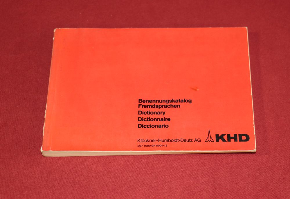 Magirus Iveco  Dictionary,  Fremdsprachen Benennungskatalog