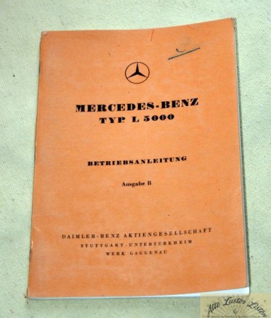 Mercedes L  5000          mit Motor OM 67/4