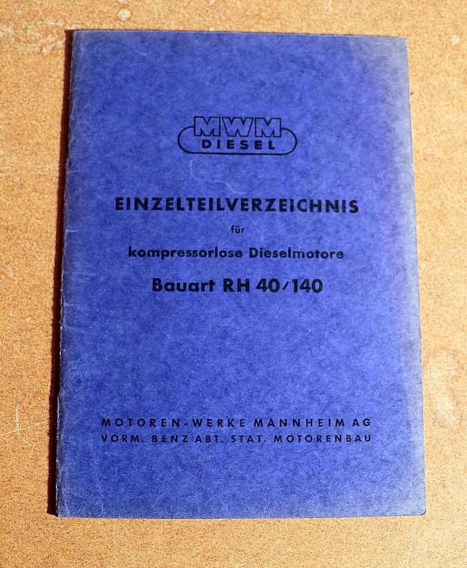 44859 MWM Motor RH 40, 140 Dieselmotor