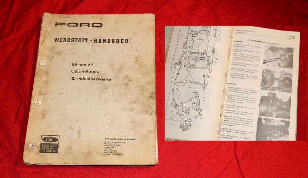 FORD  V4 und V6 Ottomotoren , Werkstatthandbuch