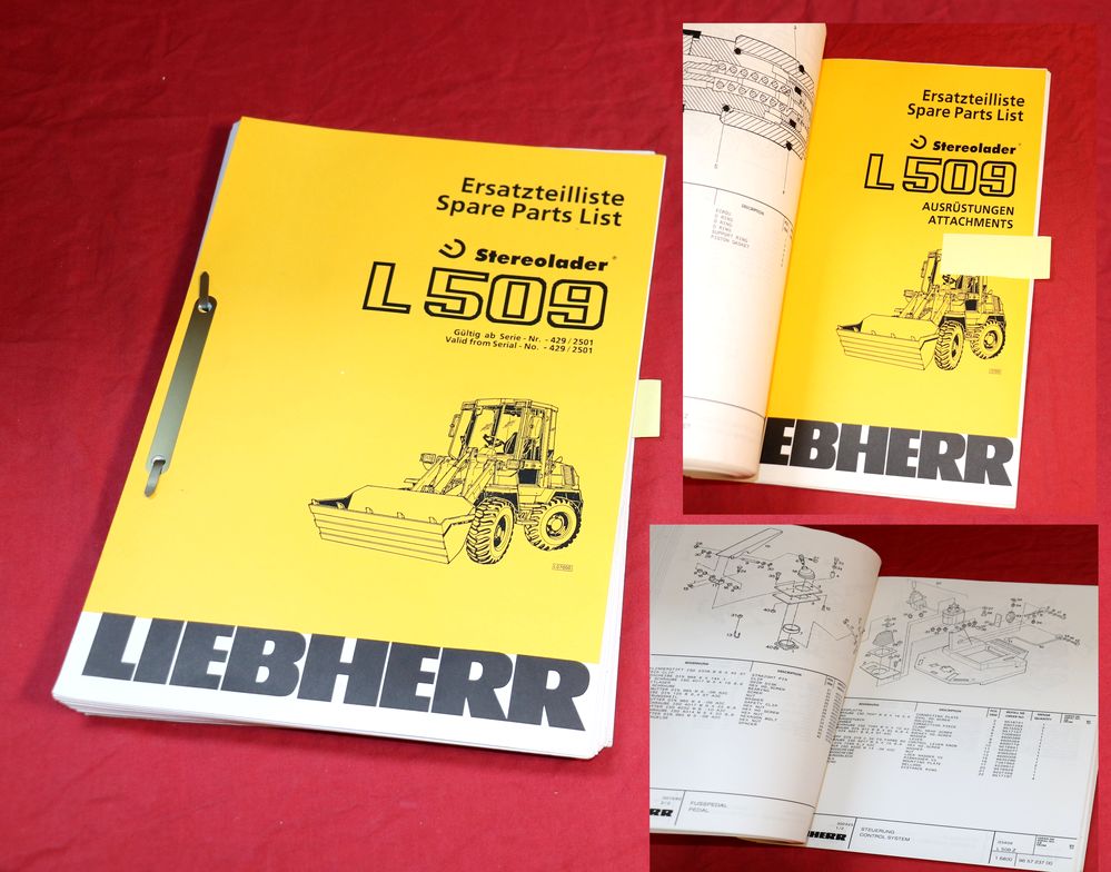Liebherr L 509 Radlader Ersatzteilliste