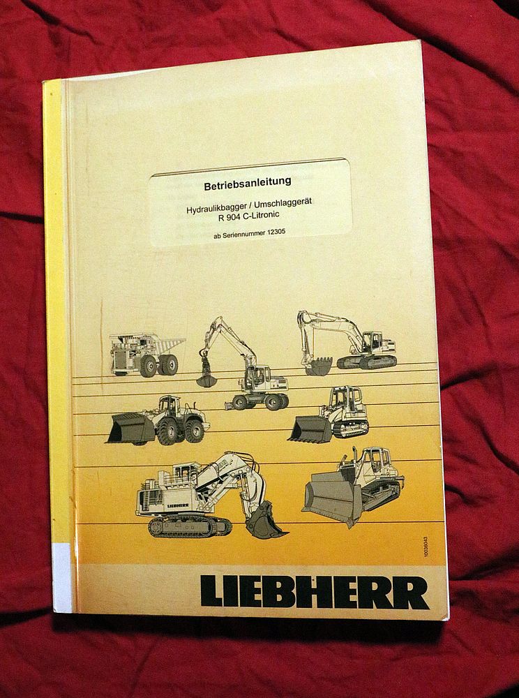 Liebherr R 904 C Litronic , Raupenbagger, Umschlagbagger