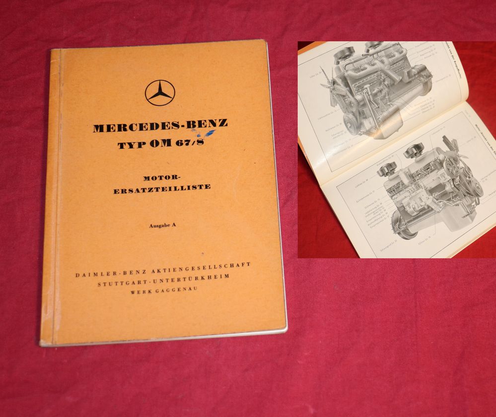 Mercedes Motor OM 67 / 8 Ersatzteilliste
