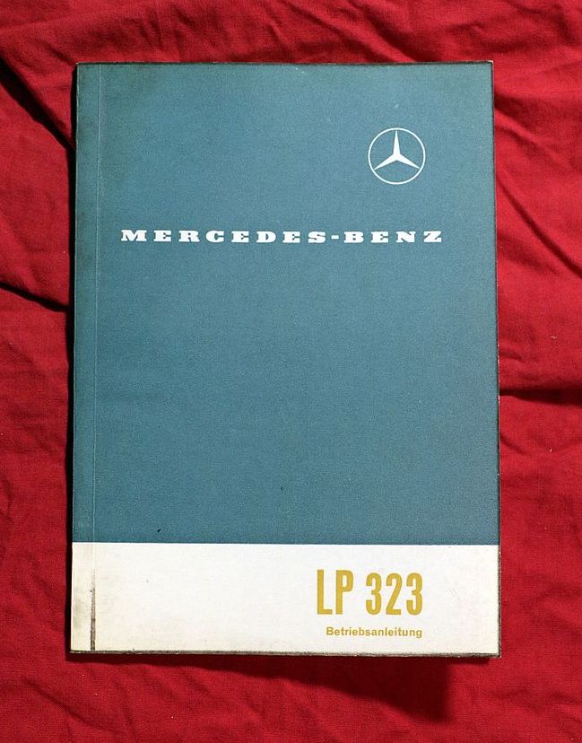Betriebsanleitung Mercedes LP 323