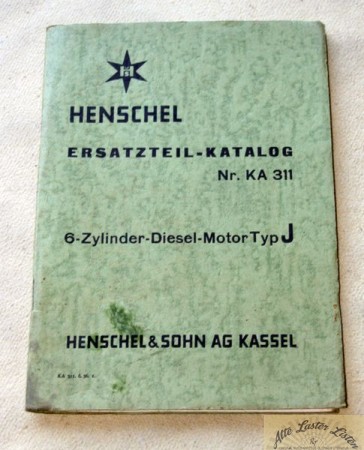 Henschel 6 Zylinder Diesel Motor  Typ J