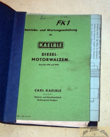 Kaelble  Diesel Motorwalzen   WN + WNL