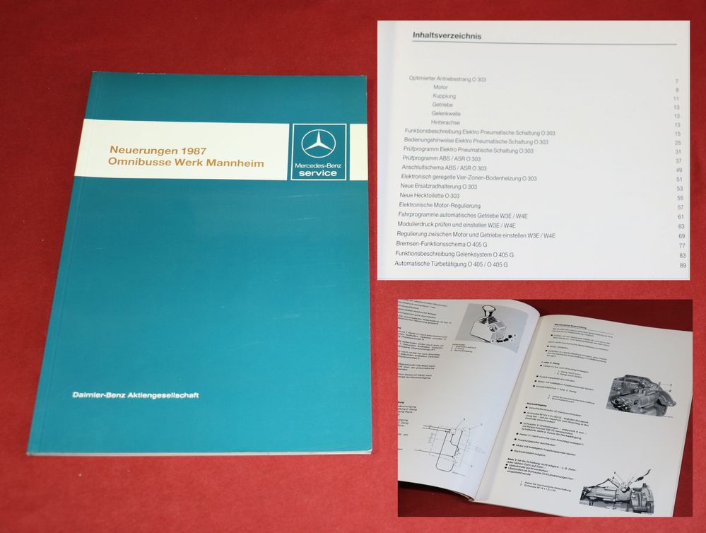 Mercedes Neuerungen Omnibusse  1987  , O 303, O 405G