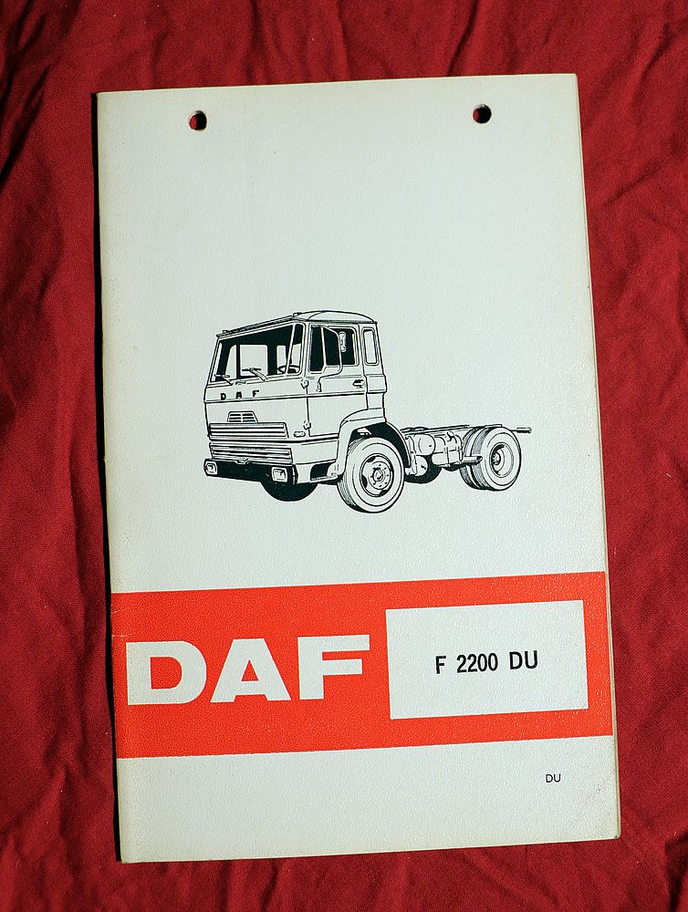 DAF F 2200 DU , Betriebsanleitung