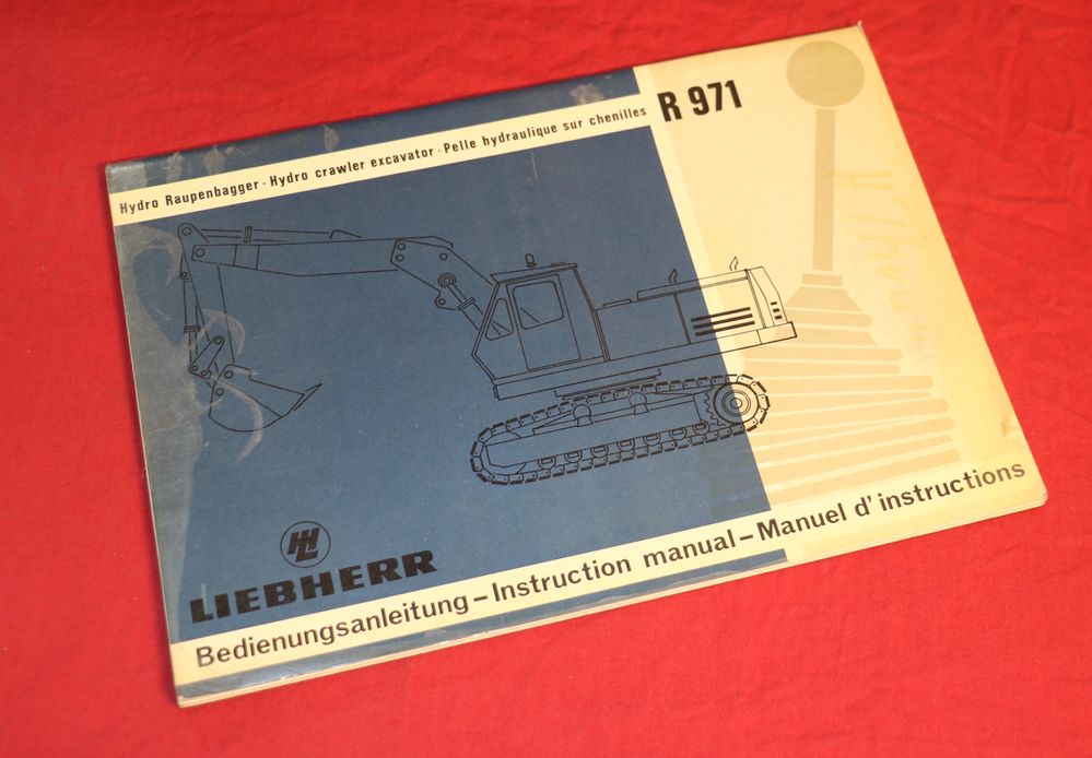 Liebherr R 971 Raupen Bagger Bedienungsanleitung