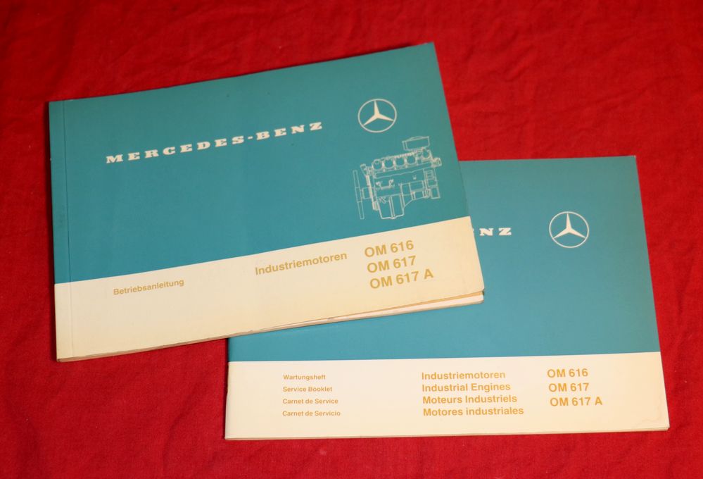 Mercedes Motor OM 616 , OM 617 , A  + Wartungsheft