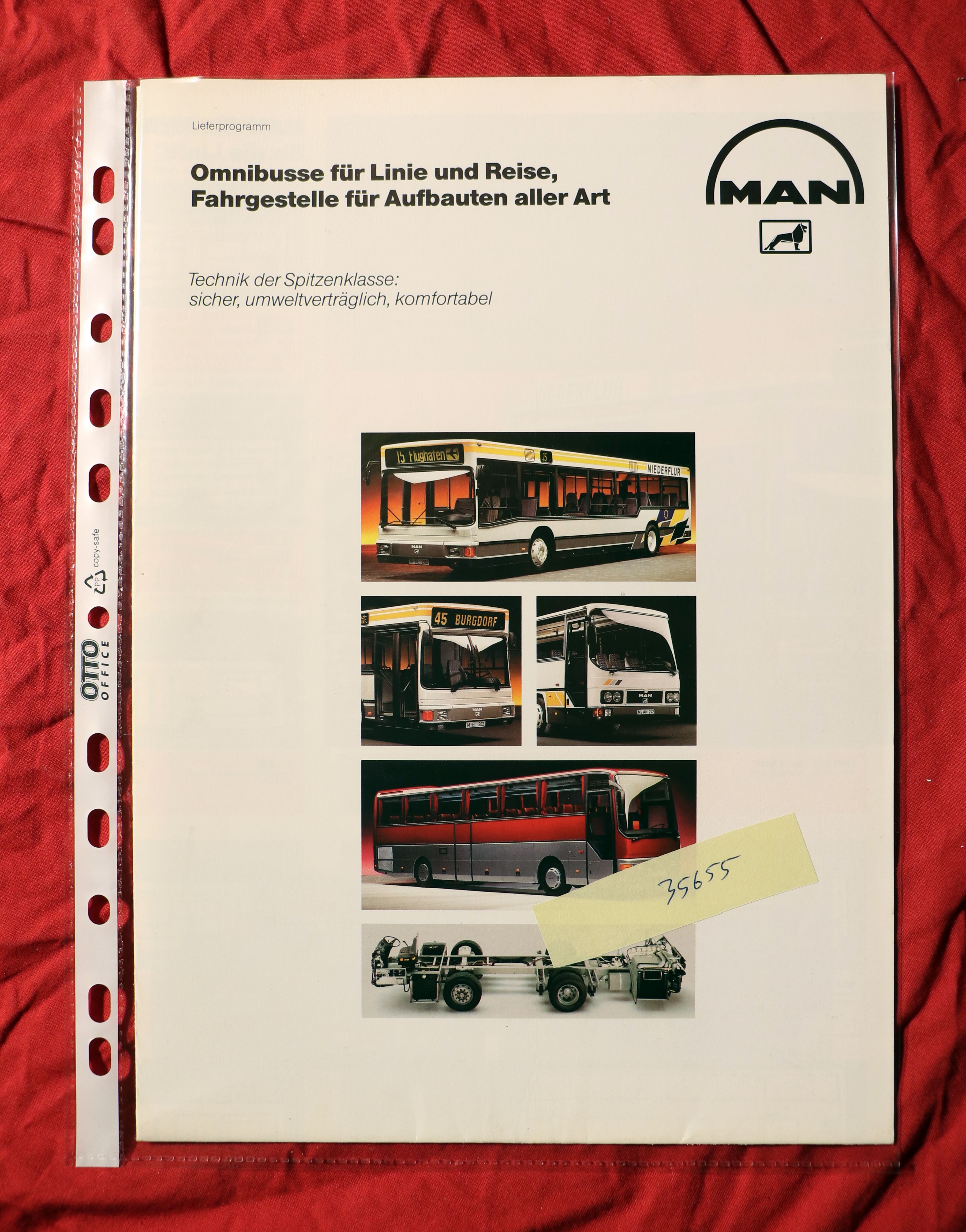 MAN Omnibusse für Linie und Reise , Faltprospekt