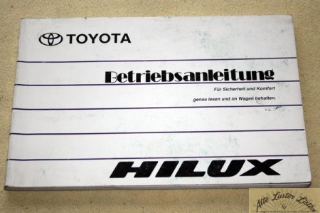 Toyota Hilux 4x2 und 4x4 Betriebsanleitung 1998