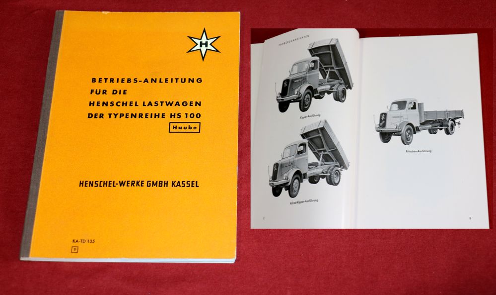 Henschel HS 100 , HS 100 AK Betriebsanleitung