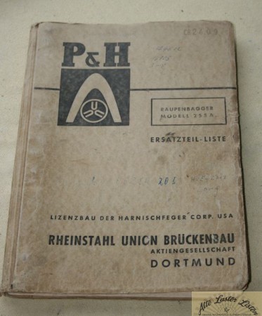 35081_ersatzteilliste_baumaschinen_sonstige_baumaschinen_bLsZj60UkW6E4B P + H Rheinstahl   Raupenbagger    255 A