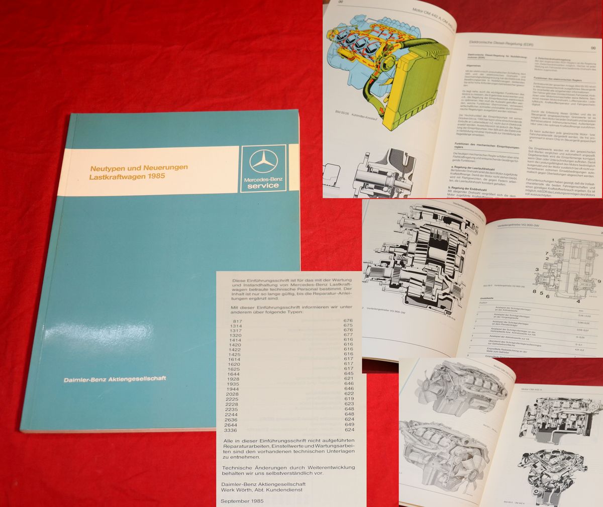 Einführungsschrift 1985 Mercedes LKW Neutypen + Neuerungen