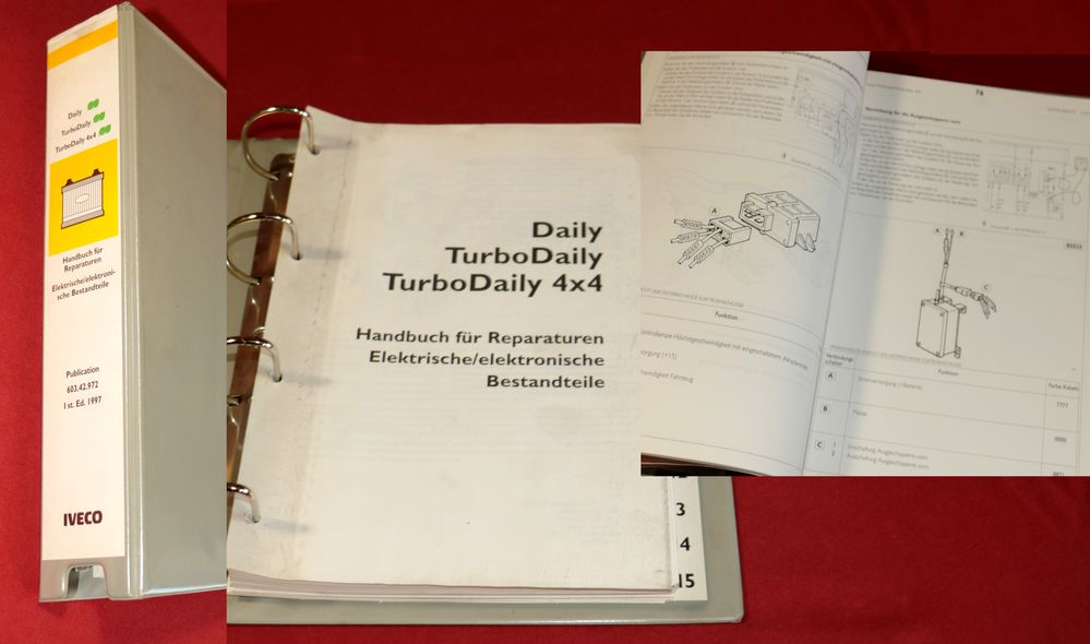 Iveco Daily, TurboDaily , Elektrische Bauteile Reparaturhandbuch
