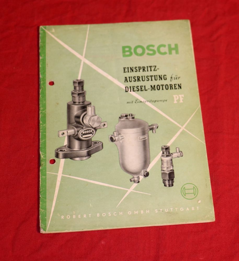 BOSCH Ausrüstung für Dieselmotoren 1956