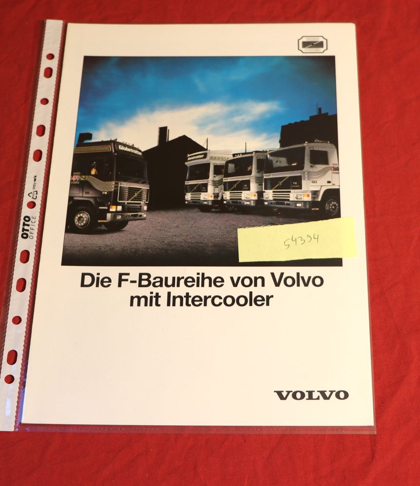 Volvo F Baureihe mit Intercooler , Prospekt LKW