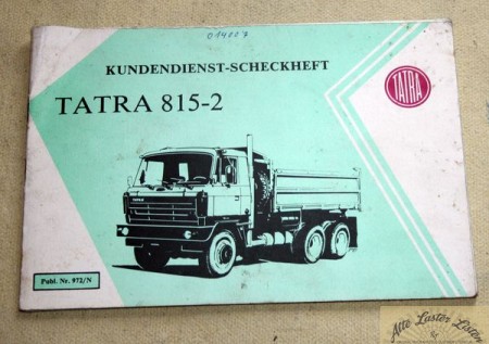 TATRA   815 - 2              Kundendienstscheckheft