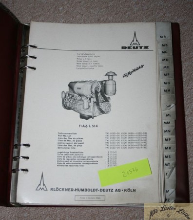 F/A  6 L 514     Teile Nummernliste