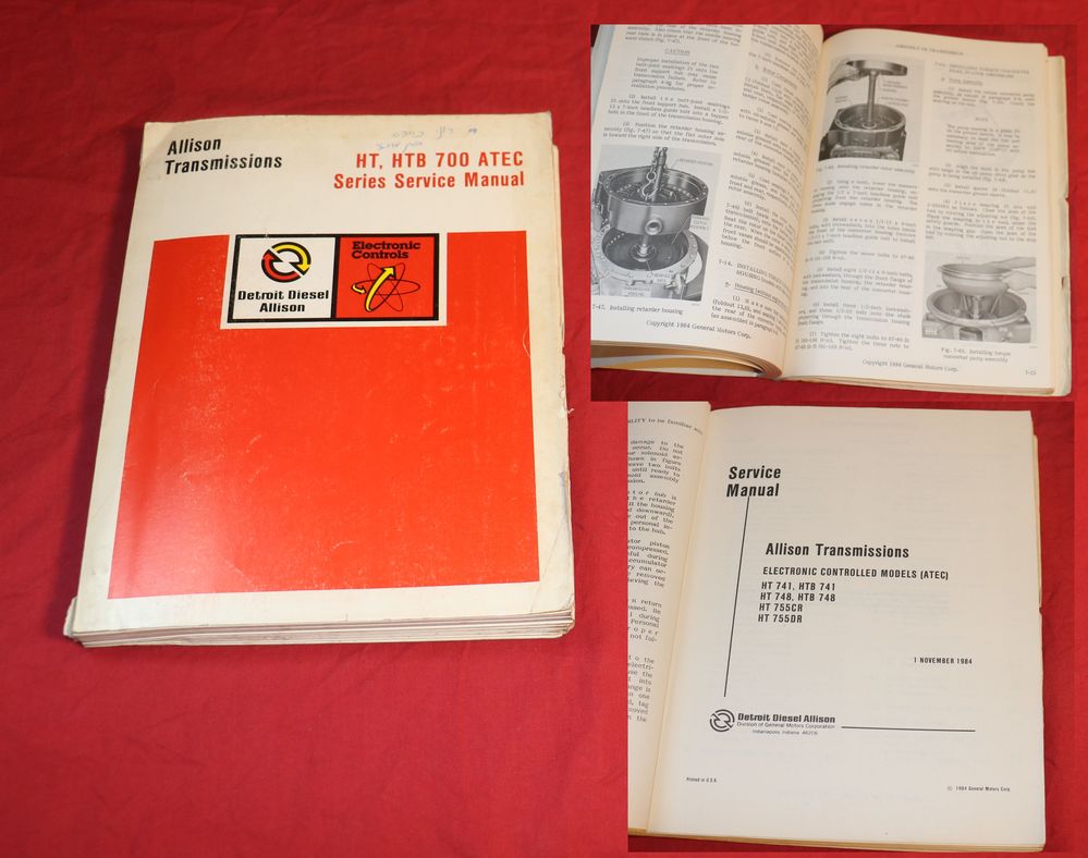 53474 ALLISON Transmissions HT, HTB 700 ATEC Service Manual