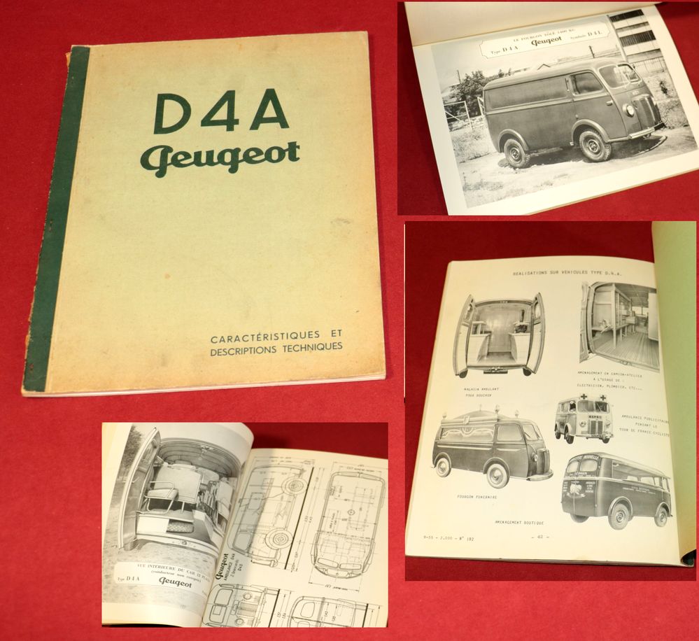 Peugeot D 4 A   Caracteristiques et Descriptions Techniques