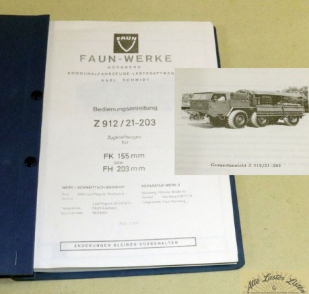FAUN  Z 912 / 21-203  Zugkraftwagen