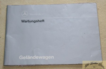 Wartungsheft Mercedes  250 GD , 300 GD