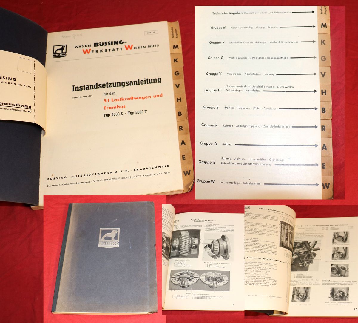 Büssing 5000 S , 5000 T Werkstatthandbuch