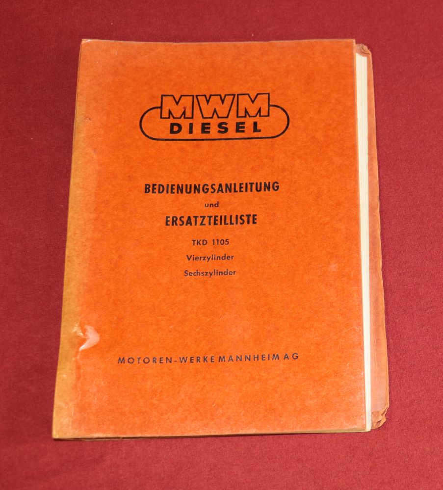 10247 MWM Motor TKD 1105 V und S   4 + 6 Zylinder