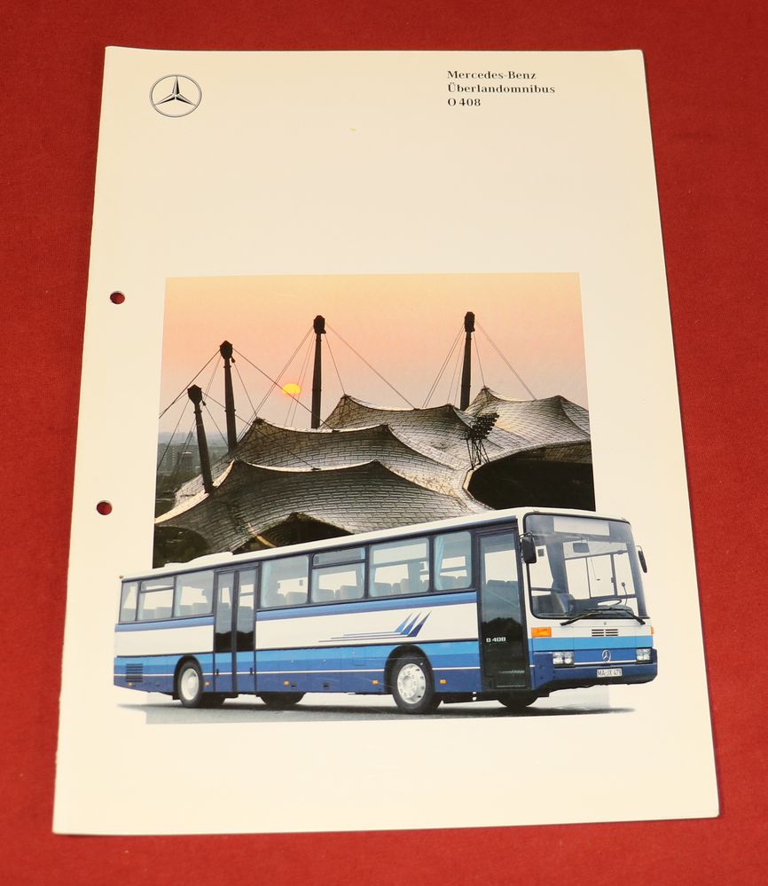 Mercedes O 408 Überland Omnibus Bus Prospekt