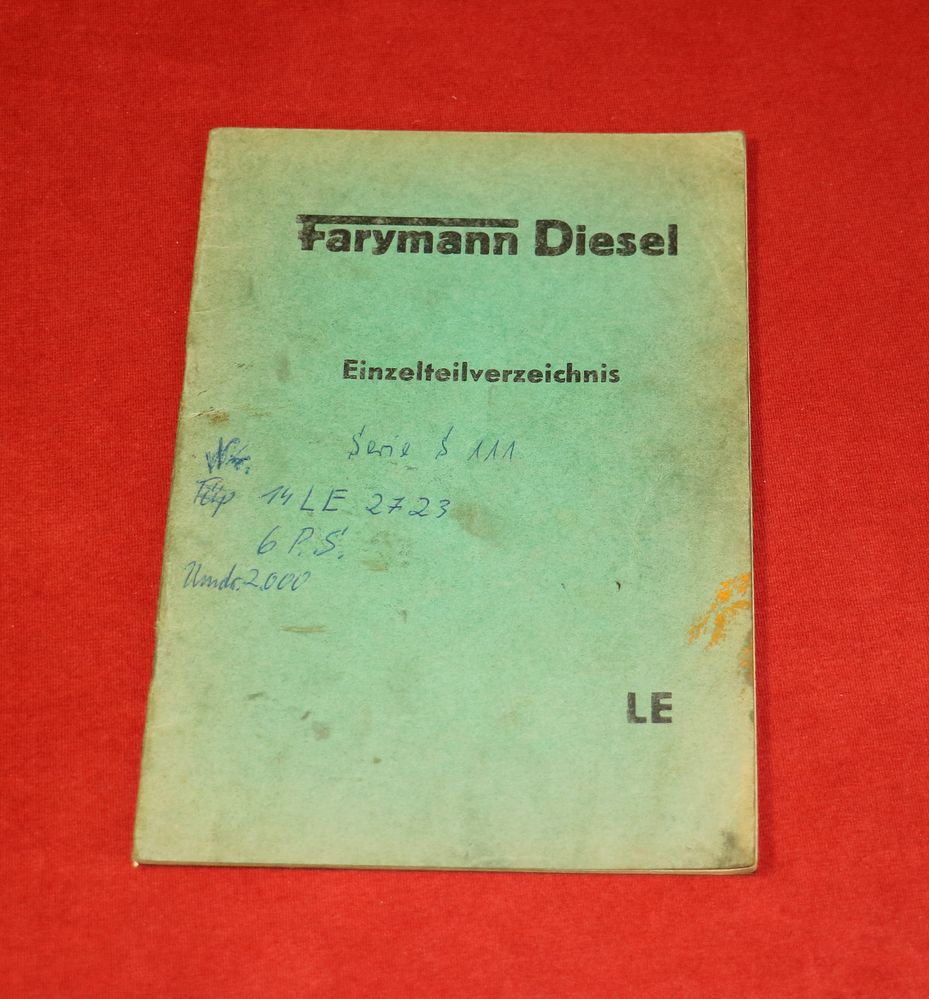 52226 Farymann Diesel Motor LE , Ersatzteilverzeichnis